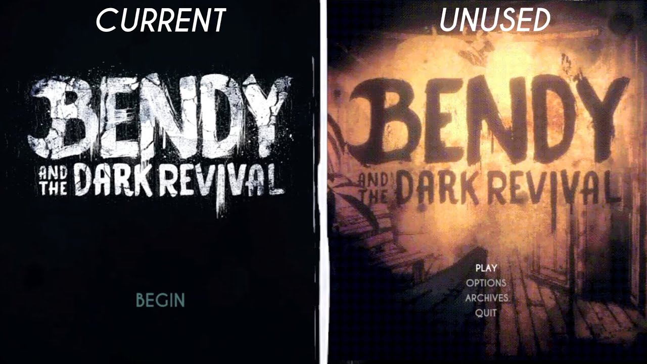 I recreated the unused menu of Bendy and the Dark Revival (Concept)