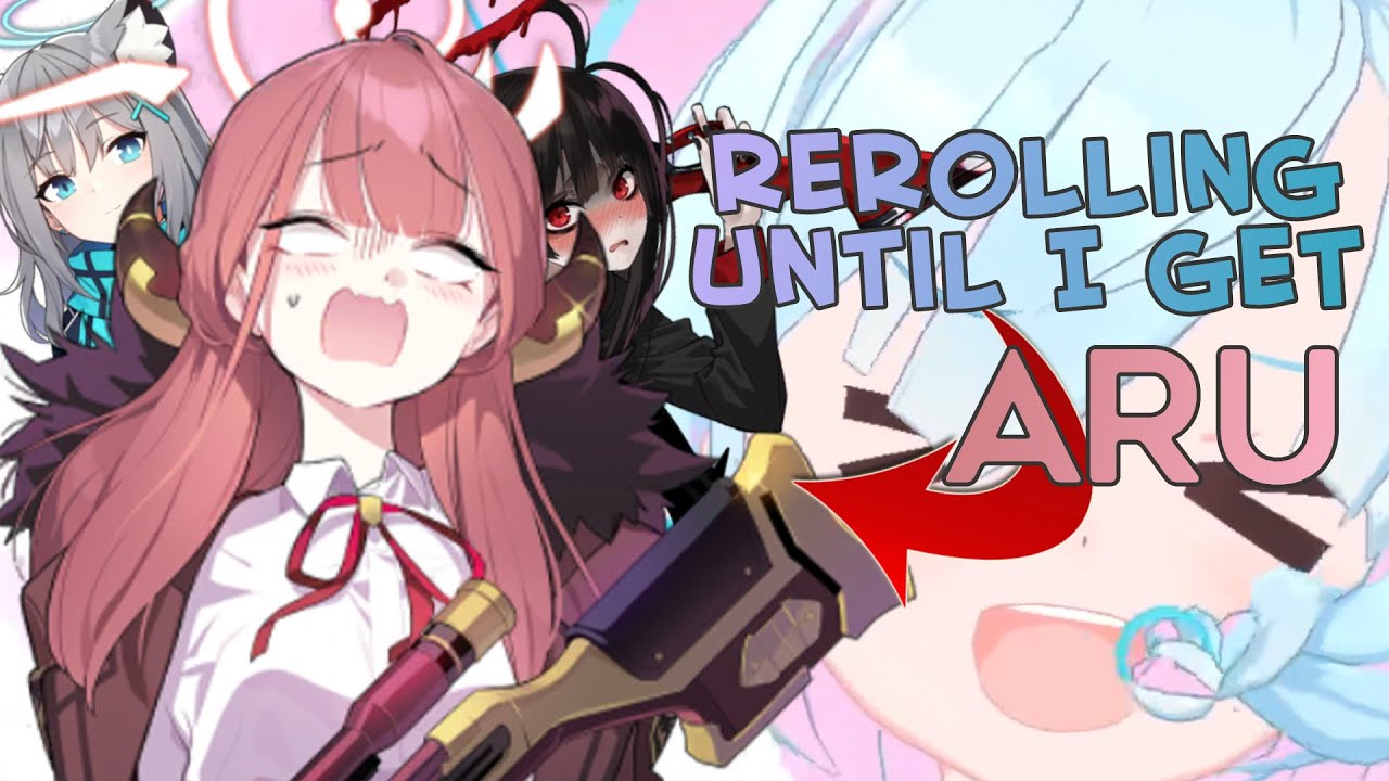 【Blue Archive】 REROLLING IN GLOBAL UNTIL WE GET ARU