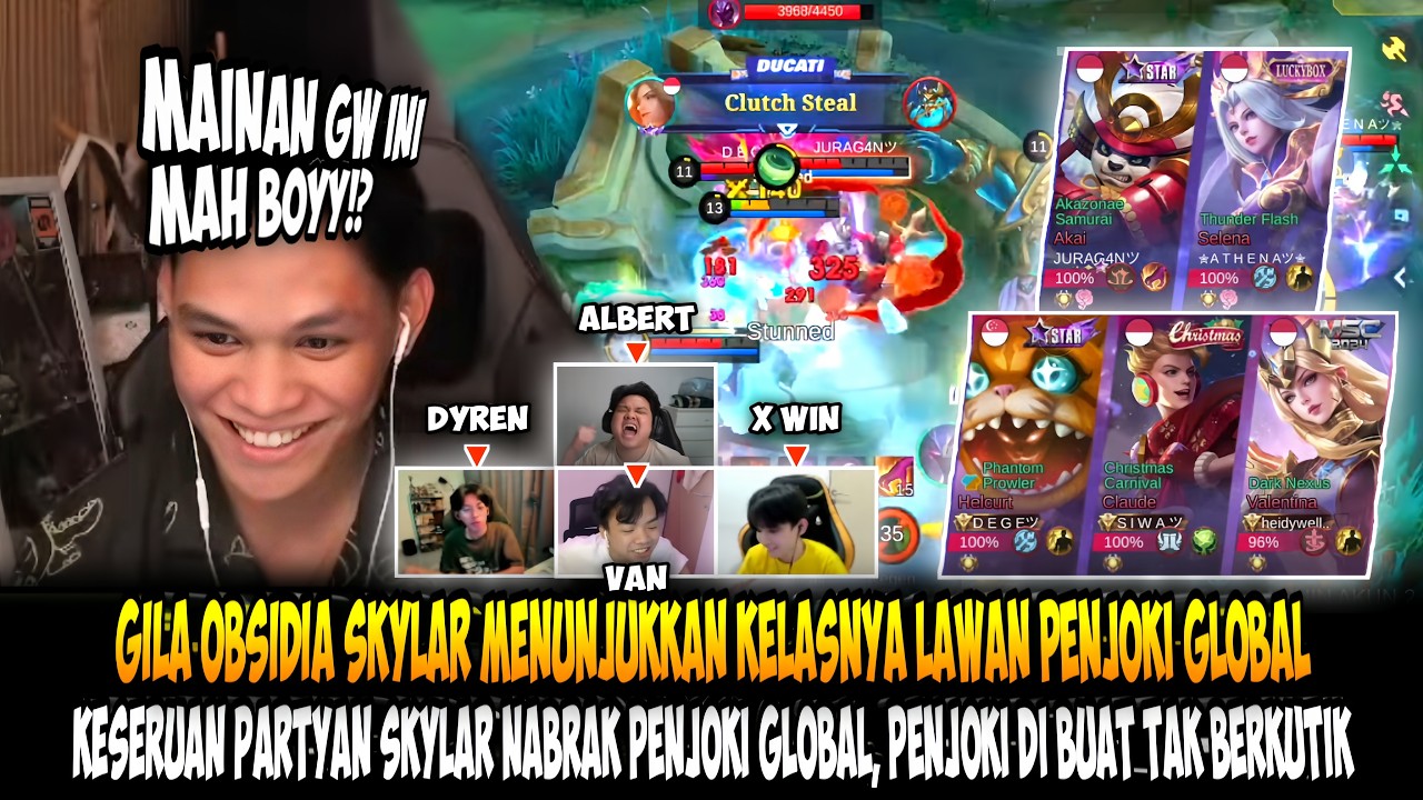 PARTYAN SKYLAR NABRAK PENJOKI TOP GLOBAL‼️SKYLAR DKK MODE SERIUS PENJOKI DI BUAT TAK BERKUTIK⁉️