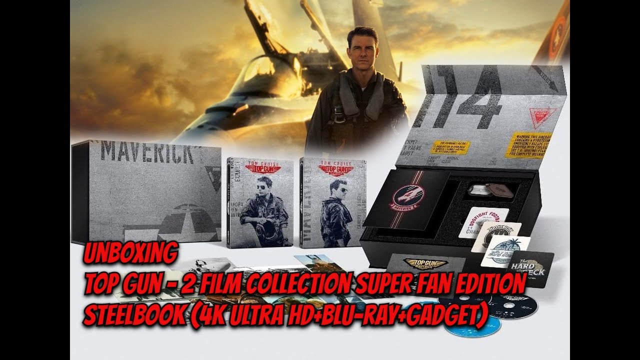 Unboxing - Top Gun - 2 Film Collection - Super Fan Edition - Steelbook (4K Ultra HD+Blu-ray+Gadget)
