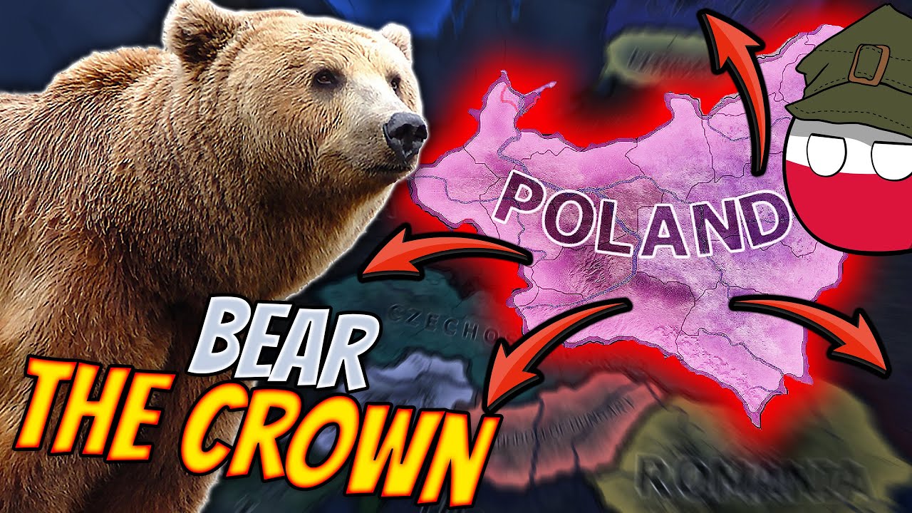 How a BEAR can be KING of Poland! Hoi4 Guide: Bearer of Artillery + He Who Bears the Crown