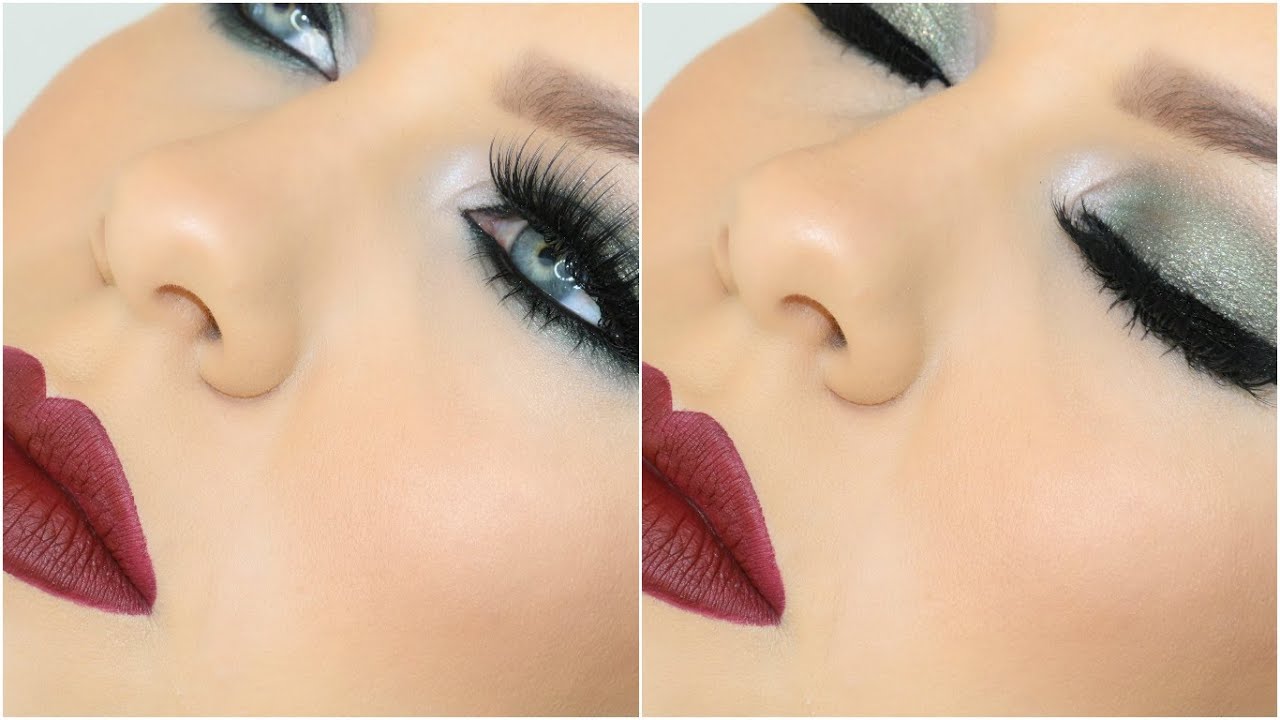 DRAMATIC FALL MAKEUP - OLIVE GREEN | MORPHE JACLYN HILL FAVORITES PALETTE | NIKKIA JOY