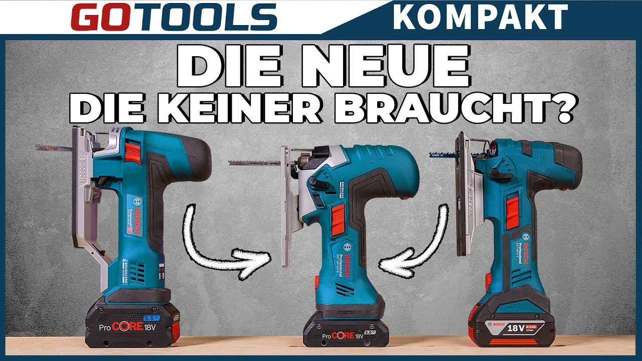 Brauchst du sie? Die neue Bosch Akku Stichsäge GST 18V 125! In allen Varianten!