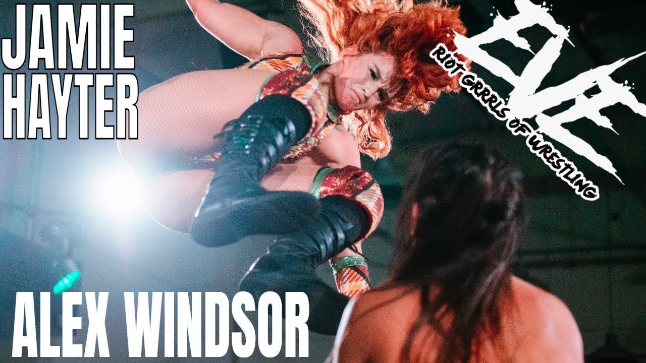 Джейми Хейтер из AEW против Алекса Виндзора - EVE Riot Grrls Of Wrestling