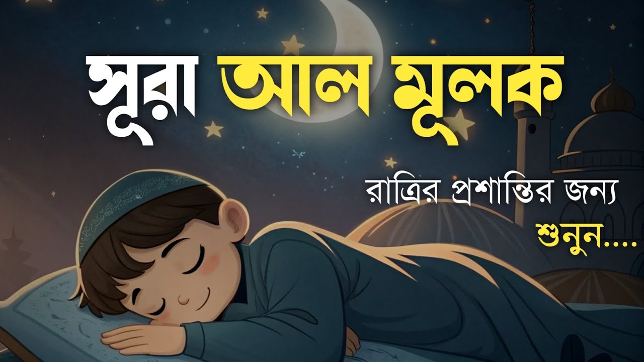 প্রতি রাতে ঘুমানোর আগে শুনুন সূরা মূলক | মায়াবী কন্ঠে  (سورة الملك) Surah Mulk | by-  Shamsul Haque