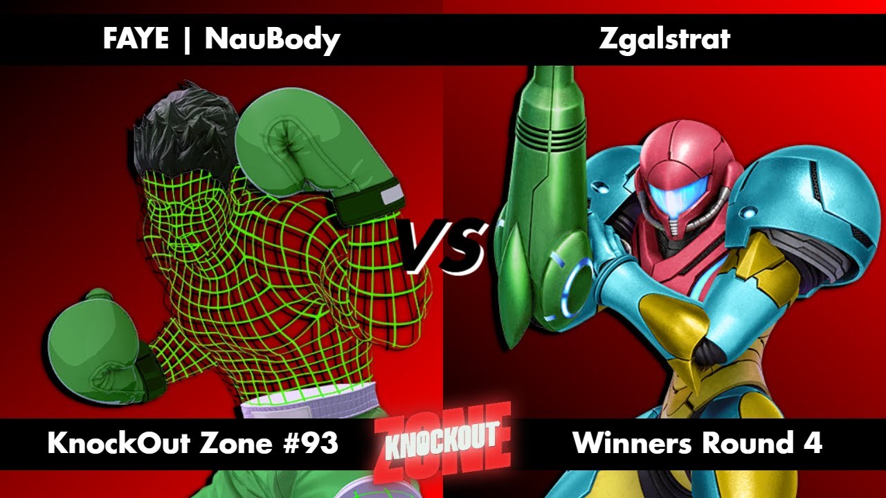 KnockOut Zone #93 - SSBU Winners Round 3 - NauBody (Little Mac) vs Zgalstrat (Samus)