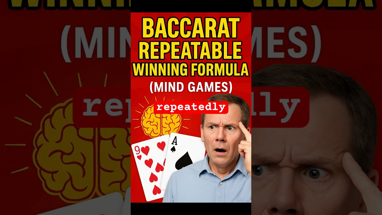 Baccarat repeatable winning formula.