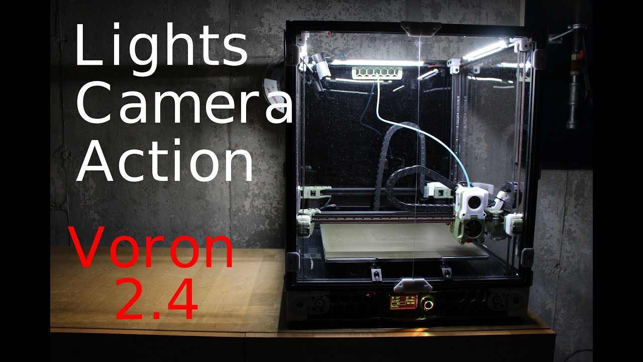Lights! Camera! Action! - Create LED strip lighting & webcam mount for your Voron or any 3D printer