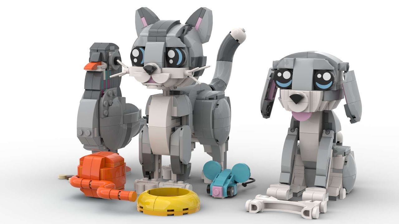 Lego 31163 Playful Cat Speed Build Studio Bricklink LDD by PLegoBB