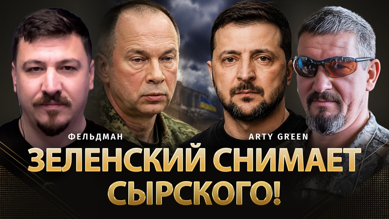 Зеленский снимает Сырского! | Arty Green, Николай Фельдман | @Arty_Green  ​
