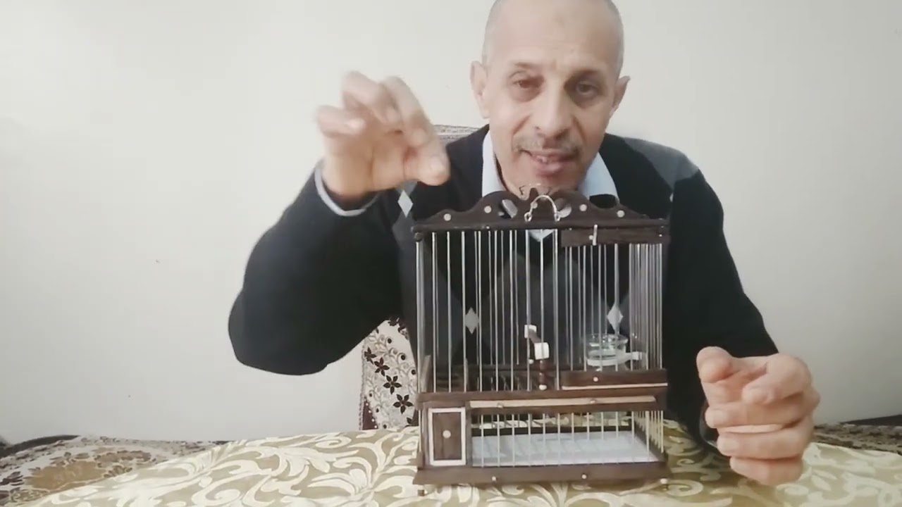 قفص عبار مالاكا لطاءر الحسون بالعود الممتاز والسلك إينوكس.