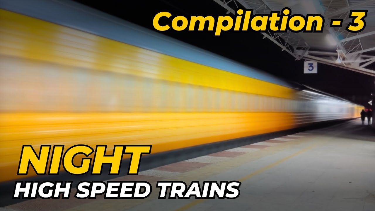 Compilation - 3 | High Speed Indian Trains | Rajdhani, Vande Bharat, Samparkkranti | Western Railway