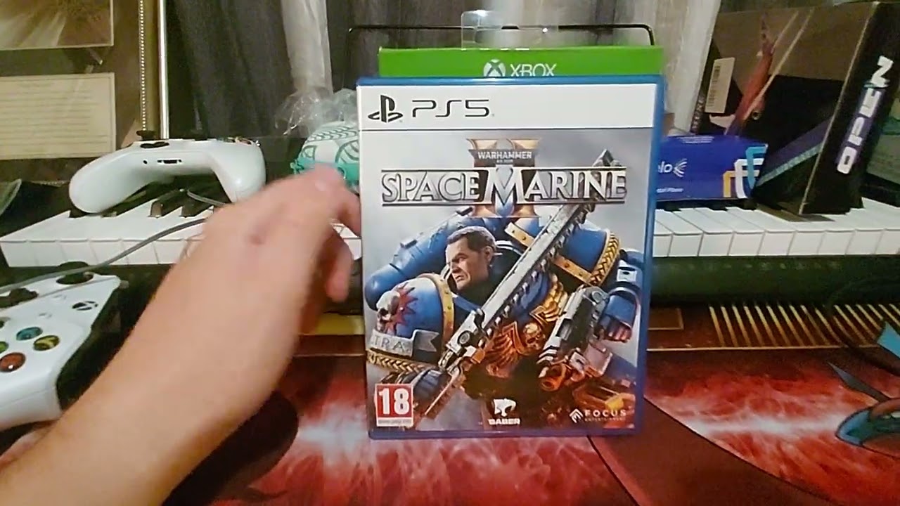 Umboxing Space Marine II for the PS5.