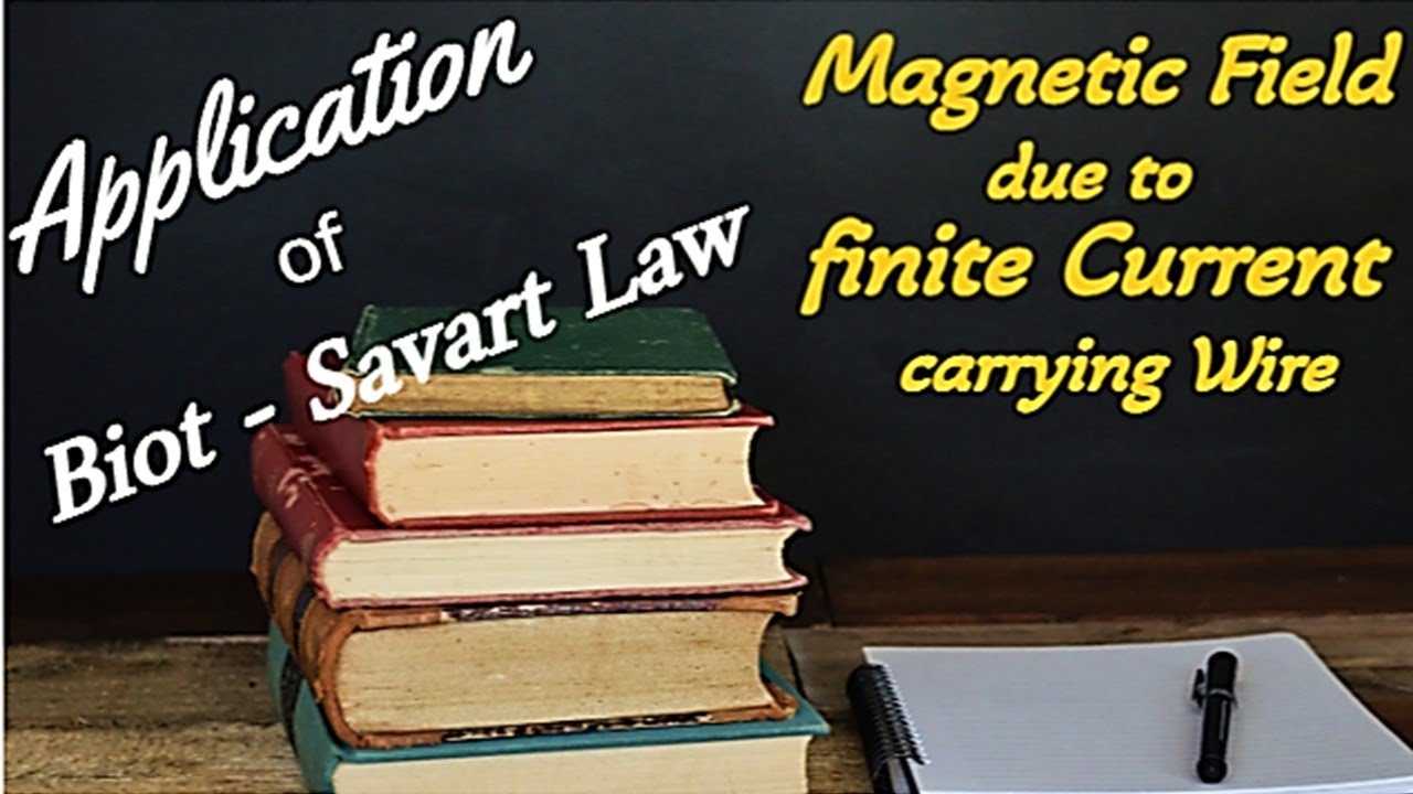Biot-Savart Law | Application of  Biot-Savart Law | Magnetic Field for finite current carrying wire