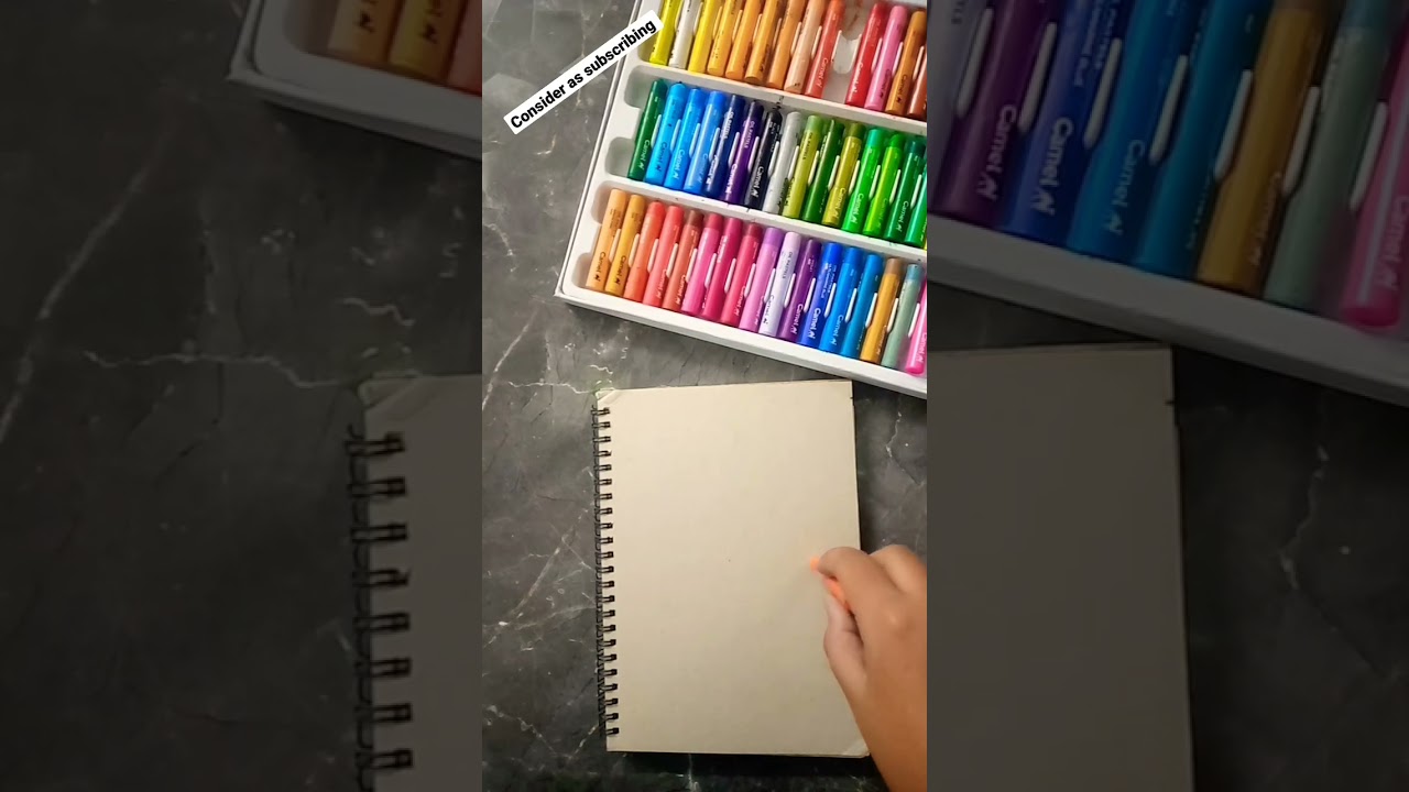 Drawing Goku super Saiyan using oil pastels