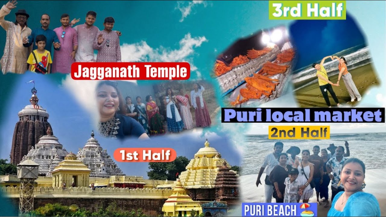 Puri Trip Part-5 💁🏼‍♀️JAGANNATH TEMPLE 🛕 ||Puri Beach 🏖️ Evening puri market 🏵️Puri Vlog