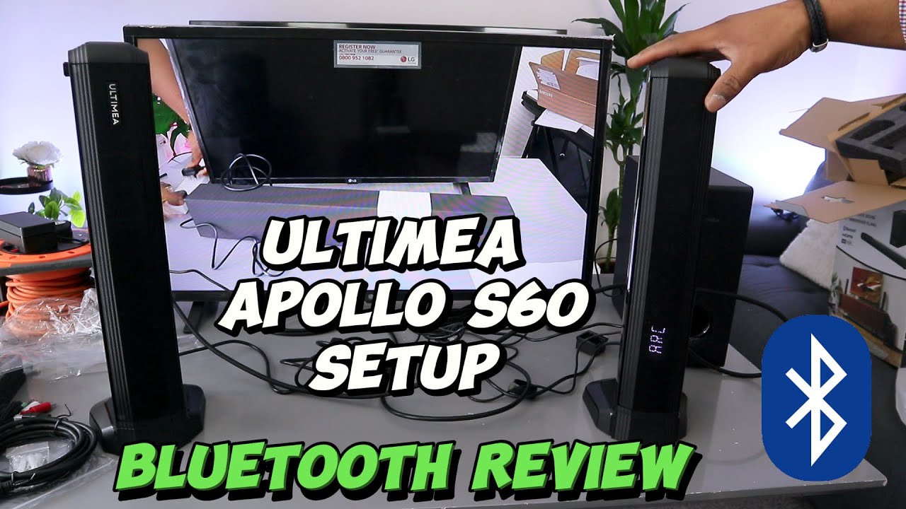 How To Install ULTIMEA Soundbar To TV With Bluetooth + Soundbar Unboxing, Set up Review