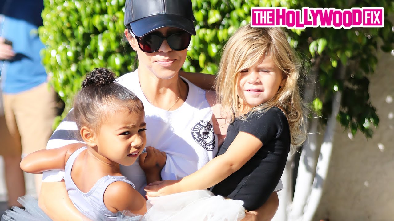 Kourtney Kardashian, North West & Penelope Disick Are Ridiculously Mobbed By Paparazzi At Ballet