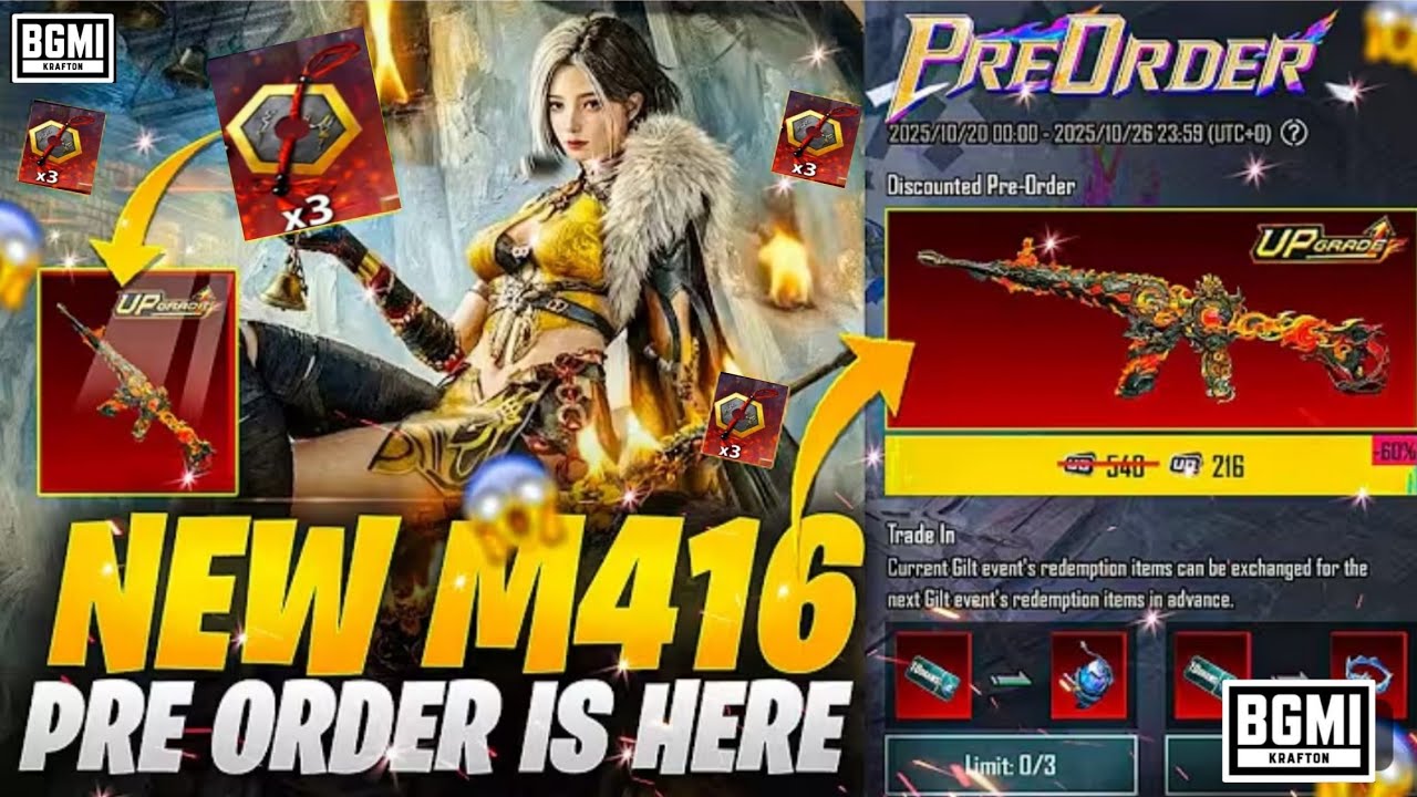 NEW M416 PRE ORDER EVENT😍 BGMI WITHERBLOOM PRODIGY😍 SPIN