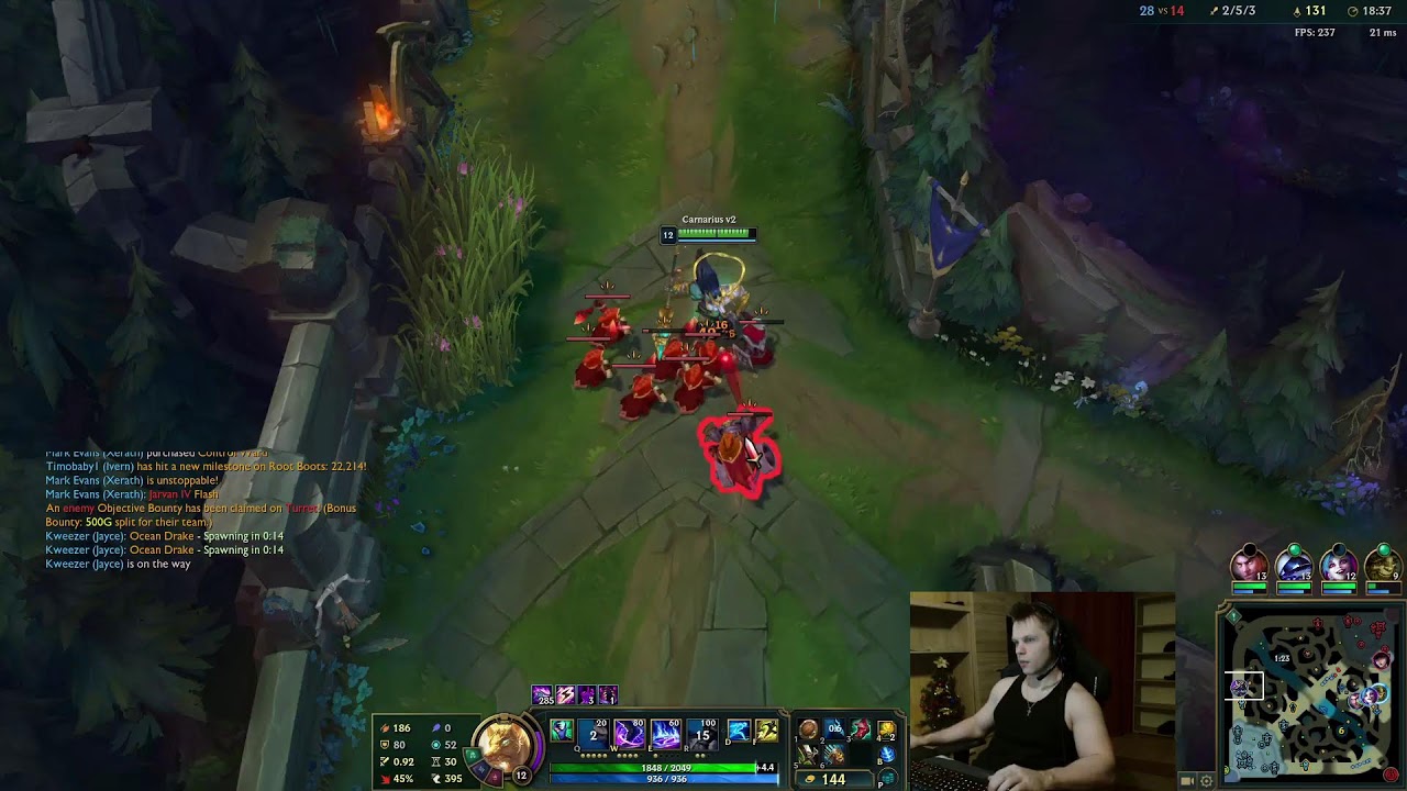 He protecc, he attacc, he stacc - Crit nasus, GM push, 460lp start