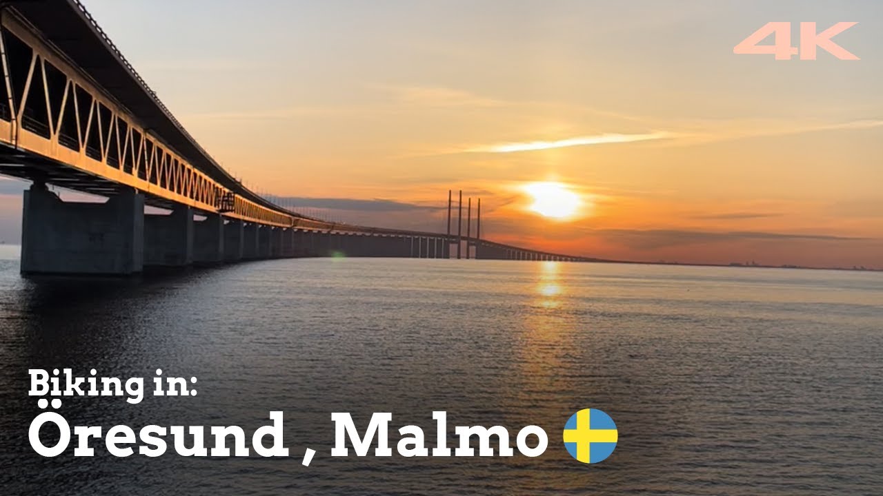 Biking around &Ouml;resund bridge, Malm&ouml;