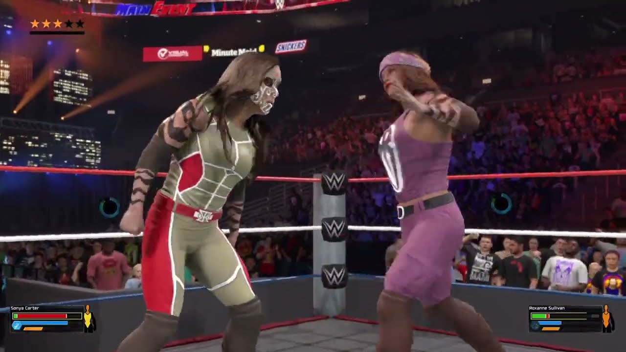 WWE 2K26- Sonya Carter Vs Roxanne Sullivan No Holds BarredExhibition Mode Fight