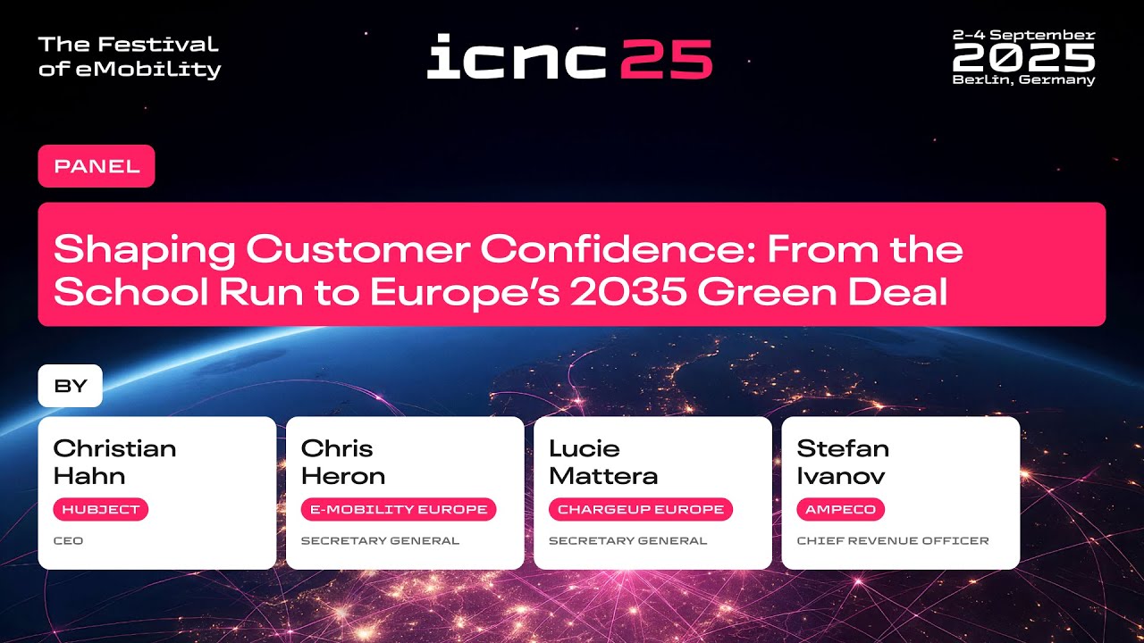 ICNC25 Panel: Shaping Customer Confidence: From the School Run to Europe's 2035 Green Deal