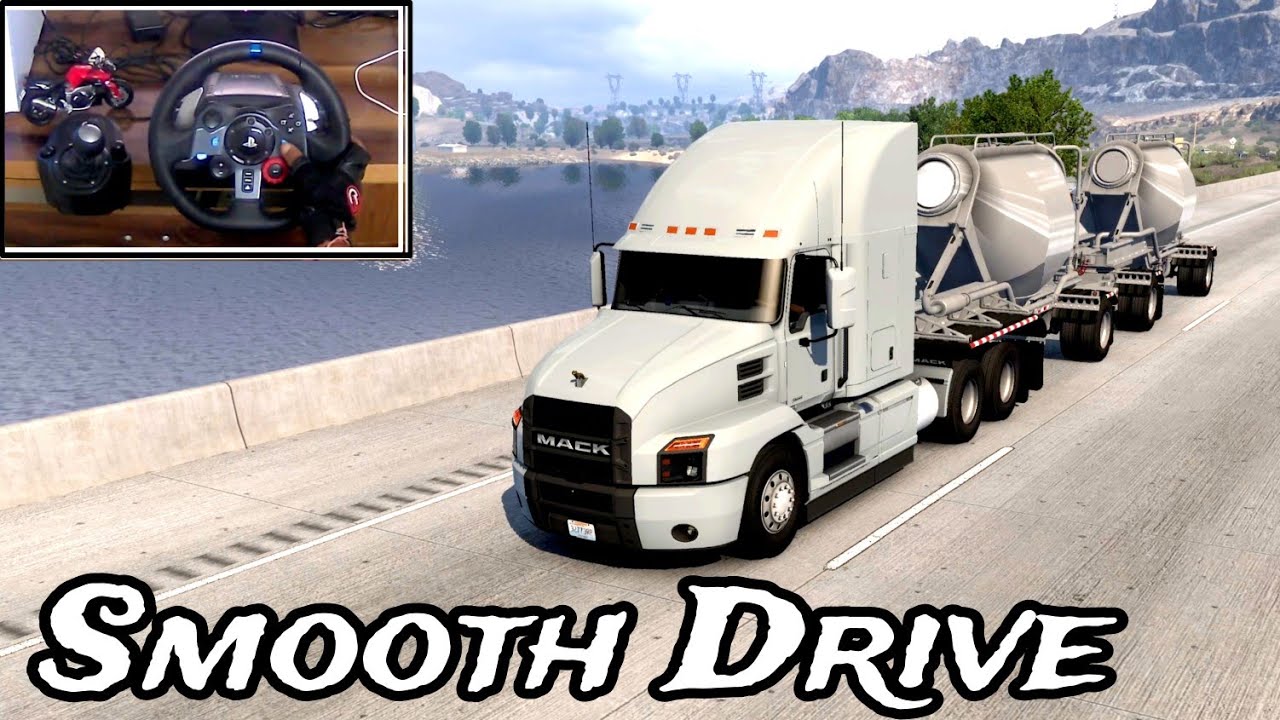 American Truck Simulator | Smooth Heavy Grain Transport | Double Trailer |