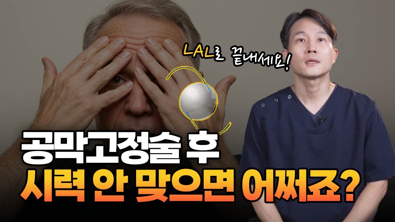공막고정술의 가장 큰 고민, 이렇게 해결했습니다 (LAL 렌즈)