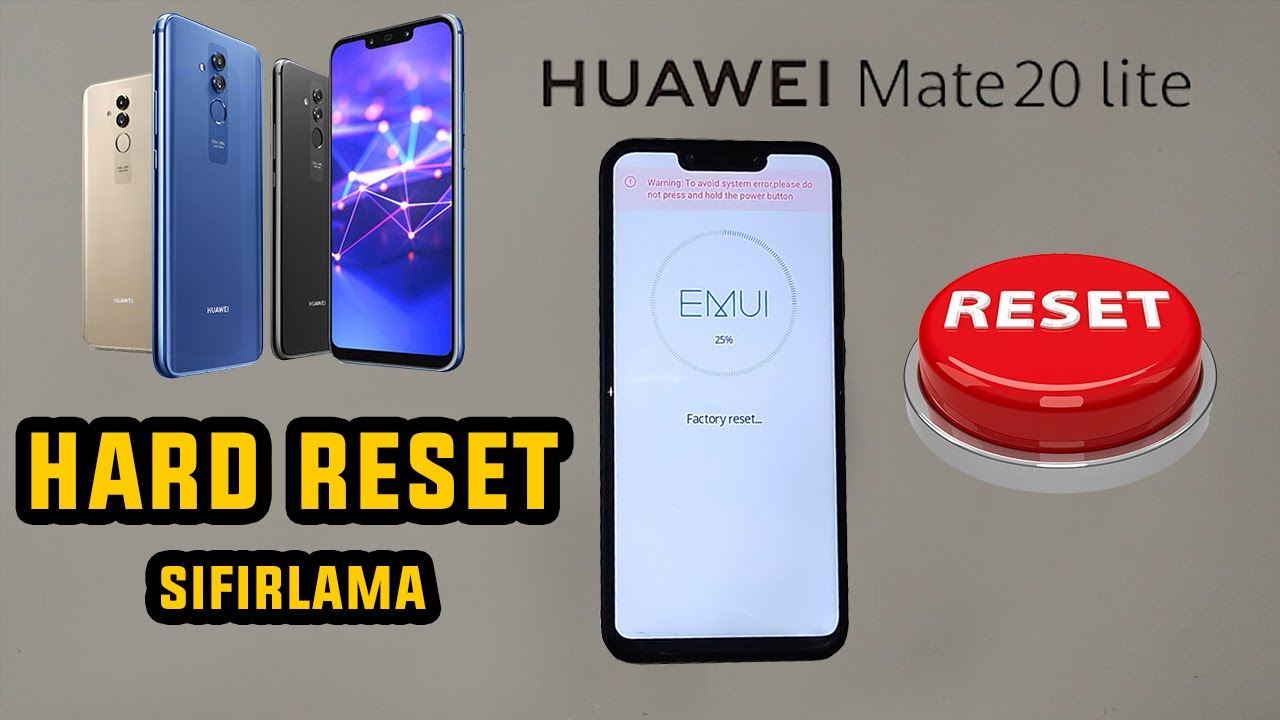 Huawei Mate 20 Lite Hard Reset - Format - Sıfırlama - 