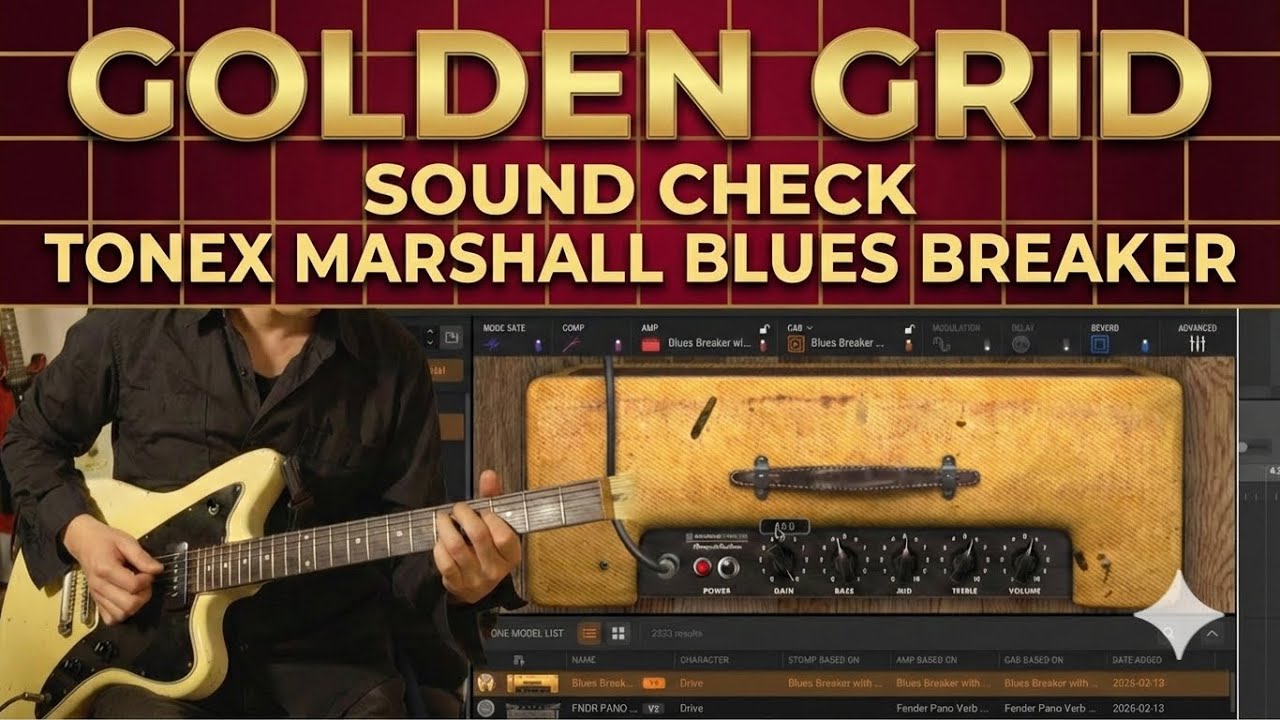 Golden Grid: TONEX Marshall Blues Breaker Demo (No Talking)