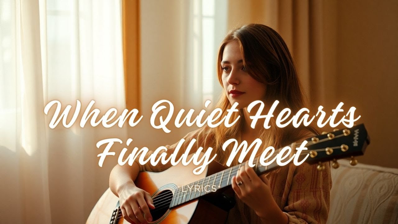 When Quiet Hearts Finally Meet &ndash; Official Lyric Video | Gentle Acoustic Love Ballad ✨