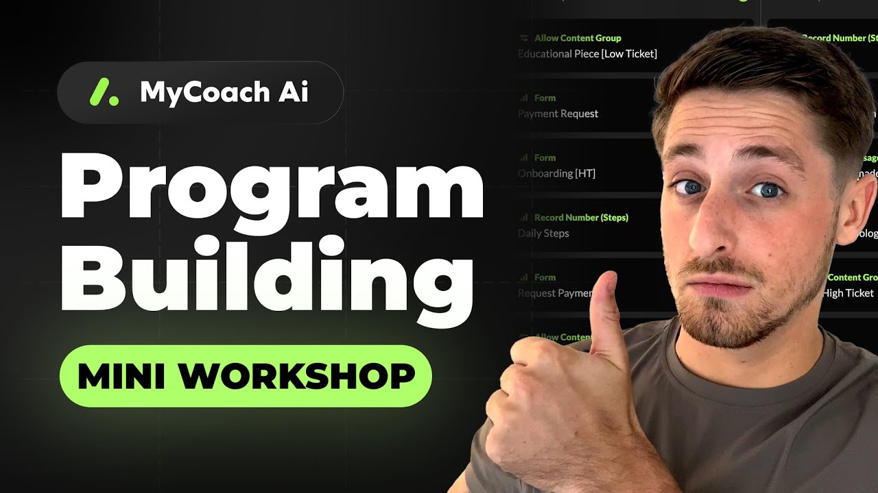 Here's THE Way To Build Client Programs (MyCoach Ai)