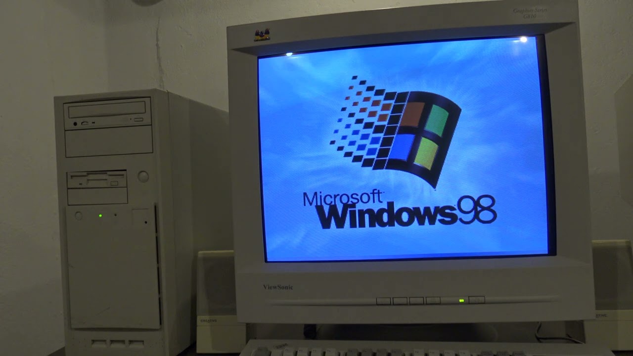 Windows 98 Gold startup bootup for ATX Pentium Pro in the BACKROOMS