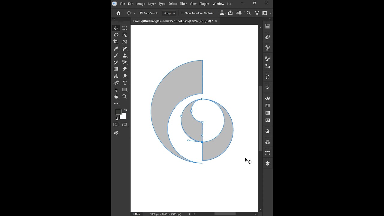 Photoshop Tips 2025 - Tips to using Curvature Pen Tools New #ducthangds