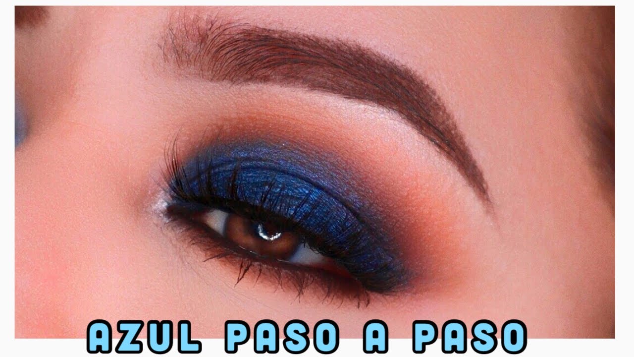 Maquillaje en Tonos Azul paso a paso - Maquillaje de ojos azul