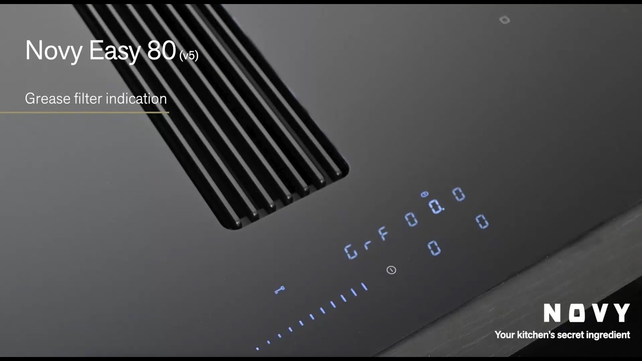 How to easily clean the grease filters from your Novy Easy 80 (v5) venting hob?