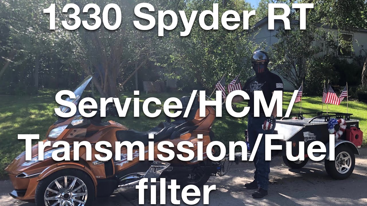 Can Am Spyder RT Service, HCM/Transmission Filter and Fuel filter Change