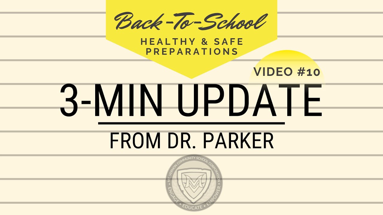 Back-to-School Video #10 - 8/14/2020