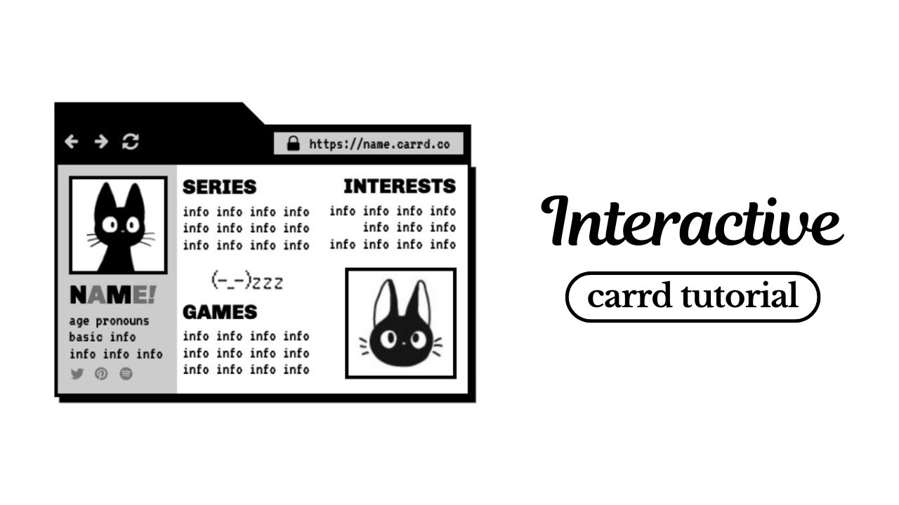 black & white carrd tutorial - cr Iuigioficial