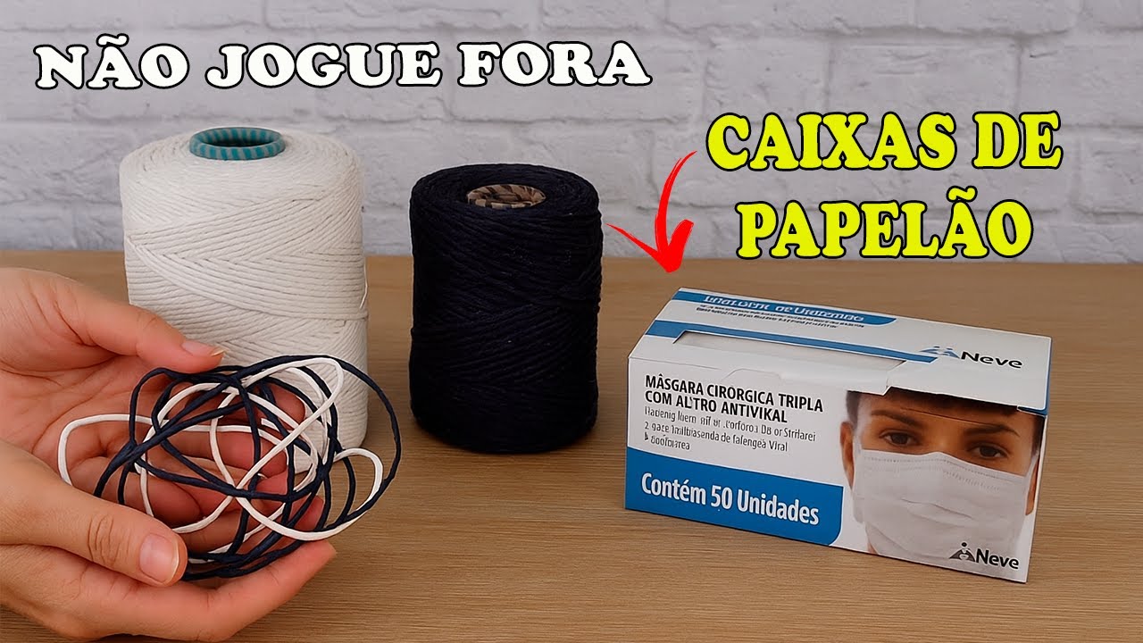 NUNCA MAIS JOGUE FORA CAIXAS PEQUENAS DE PAPELÃO - FICOU UM LUXO