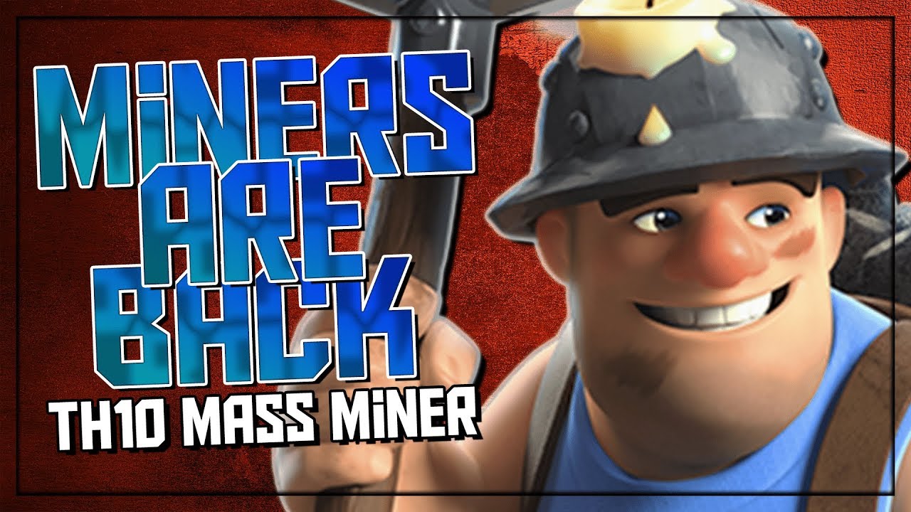 These Mass Miner Attacks are Dominating TH10 Bases | NEW Mass Miner Attacks | Clash of Clans