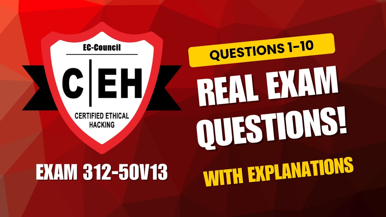 Практические вопросы для подготовки к экзамену Certified Ethical Hacker (CEH v13) 2026 года | Воп...