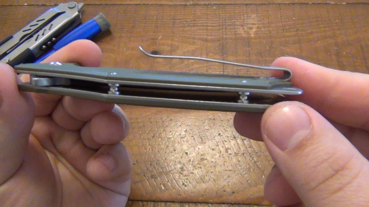 How To Fix A Bent Deep Conceal Pocket Clip On A Knife...