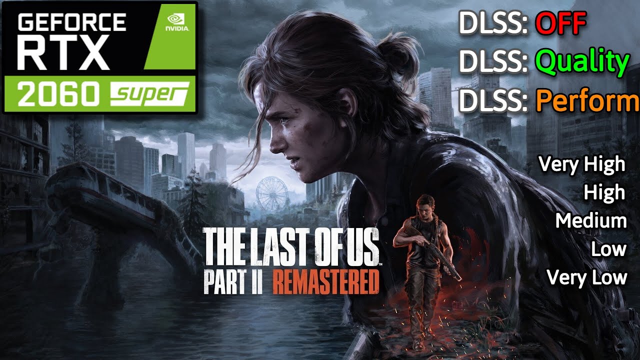 RTX 2060 SUPER: The Last of Us Part 2 Remastered | DLSS | All Settings Tested [1080p]