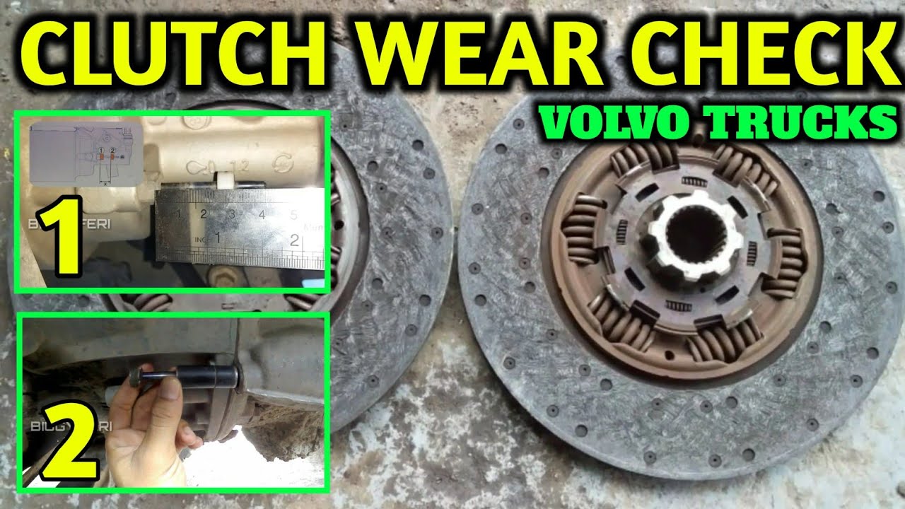 CARA MENGUKUR KAMPAS KOPLING VOLVO TRUK || CLUTCH WEAR CHECK