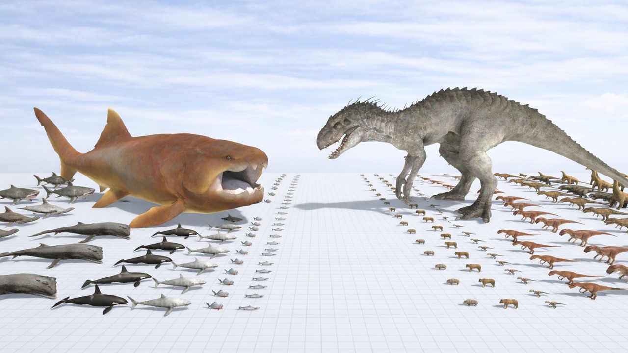 Indominus vs Aqua Predator: When Land Meets Ocean | Dinosaur Simulation