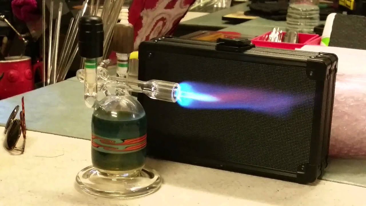 Glass torch made by Hitman