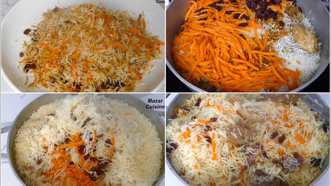 Ramadan Iftar 2 Different Afghani Kabuli Pulao دونوع قابلی پلو افغانی رمضان و افطاری Afghani Rice