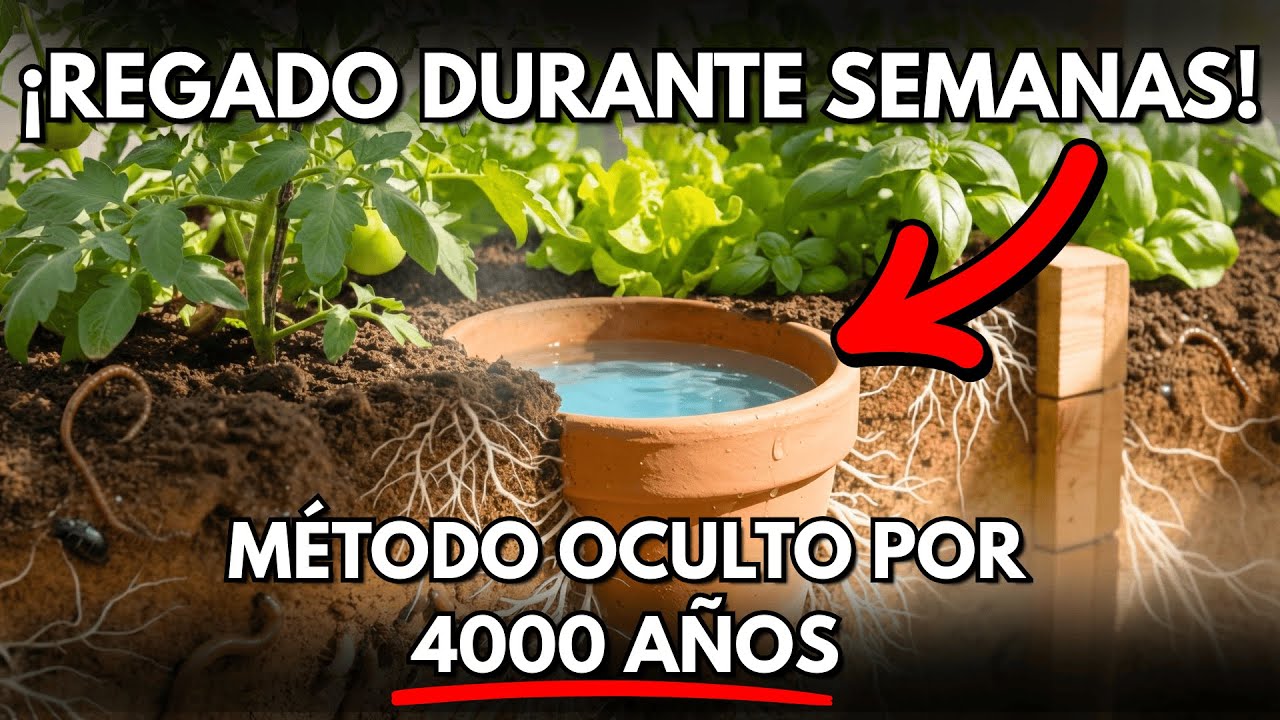 Olvídate de Regar por Semanas con Este Sistema de 4.000 Años (Guarda Agua y Riega Solo)